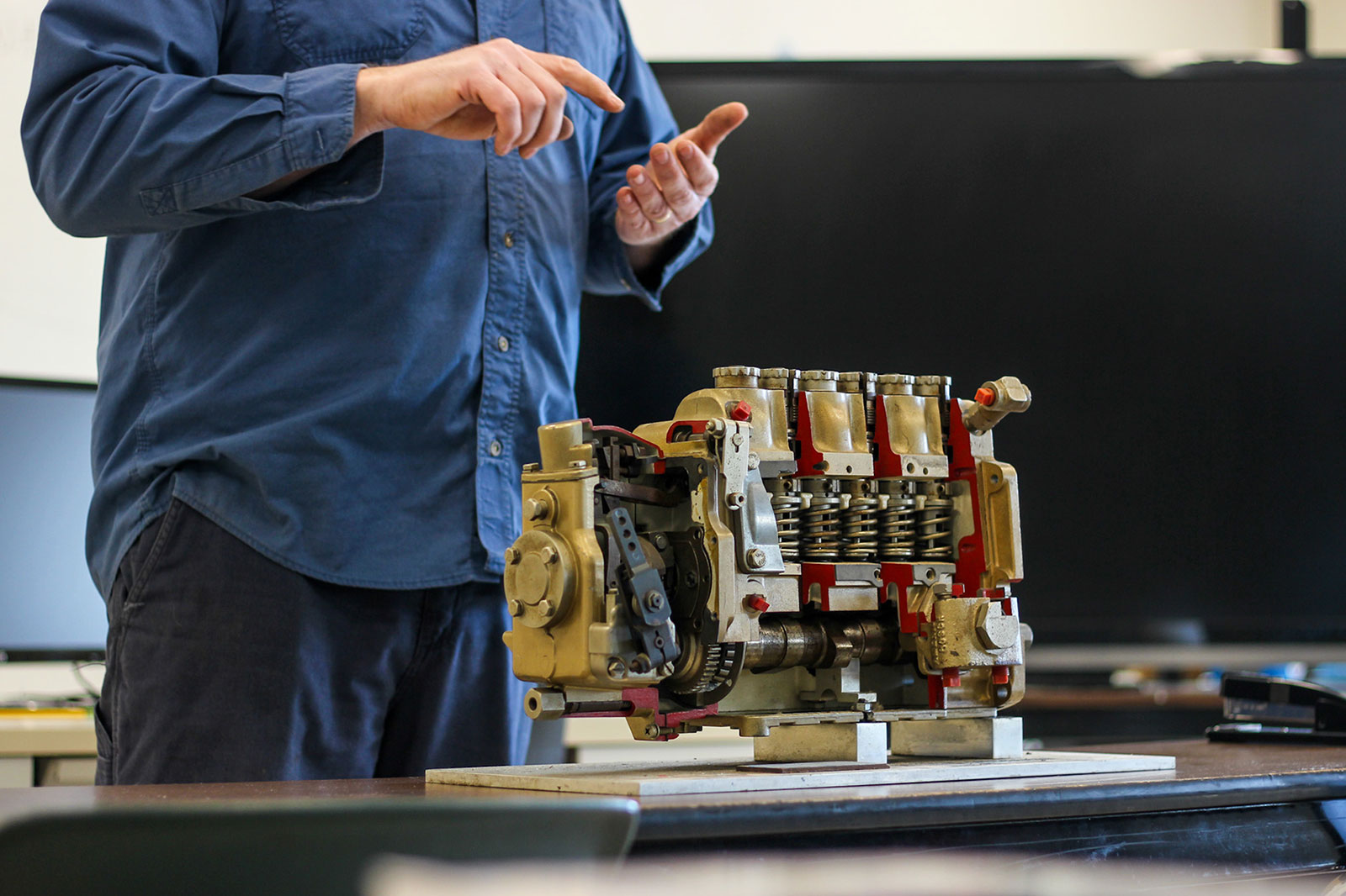 Person with machinery
